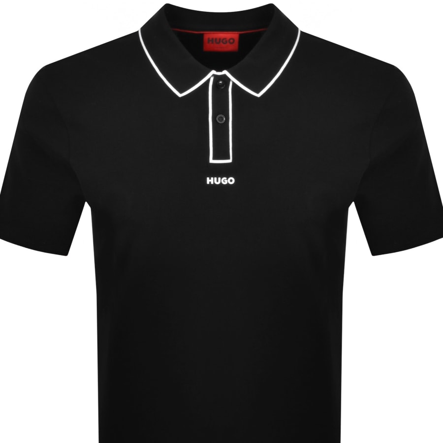 HUGO Dalumo Polo T Shirt Black | Mainline Menswear x